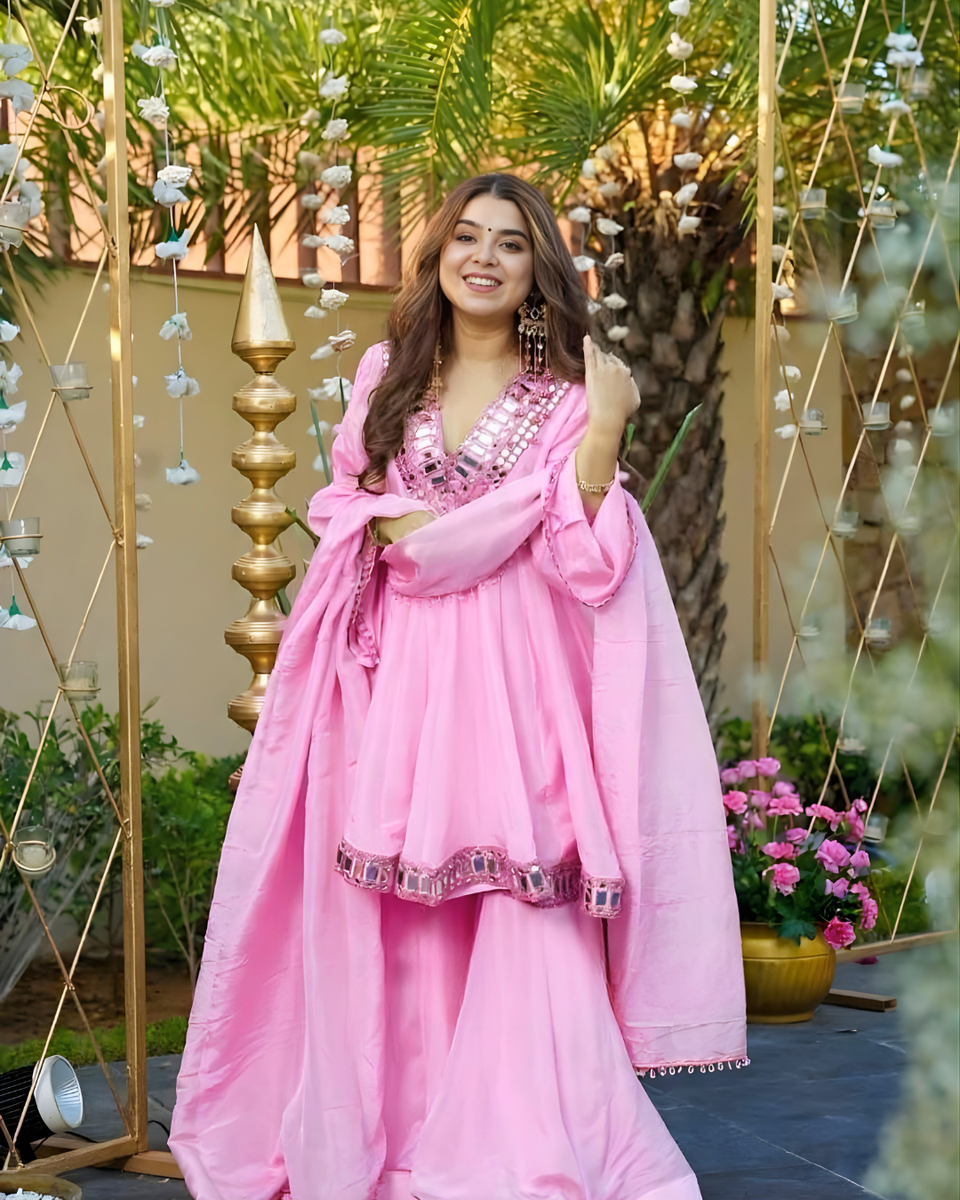 Shimmering Reflections 3-Piece Festive Peplum Suite