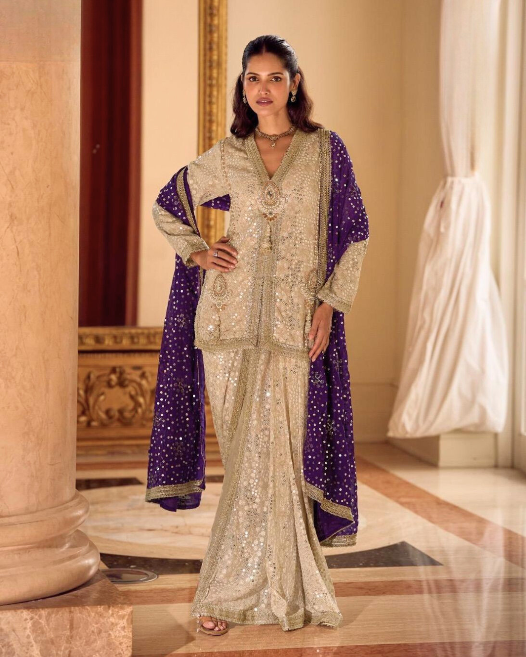 Modern Heritage Fusion Embroidered Suit