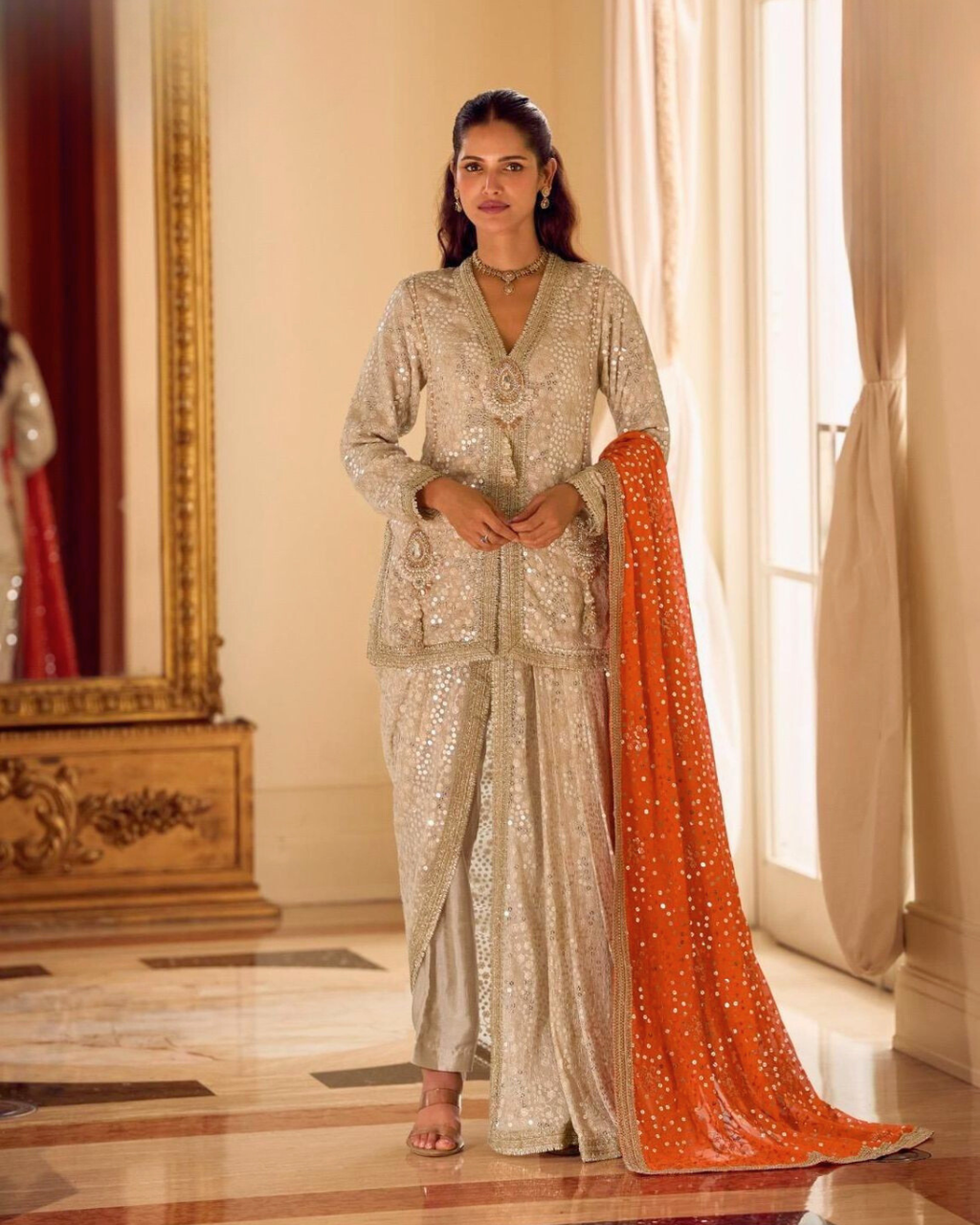Modern Heritage Fusion Embroidered Suit