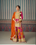 Opal Radiance Swarovski & Pearl Hand-Embellished Sharara Set