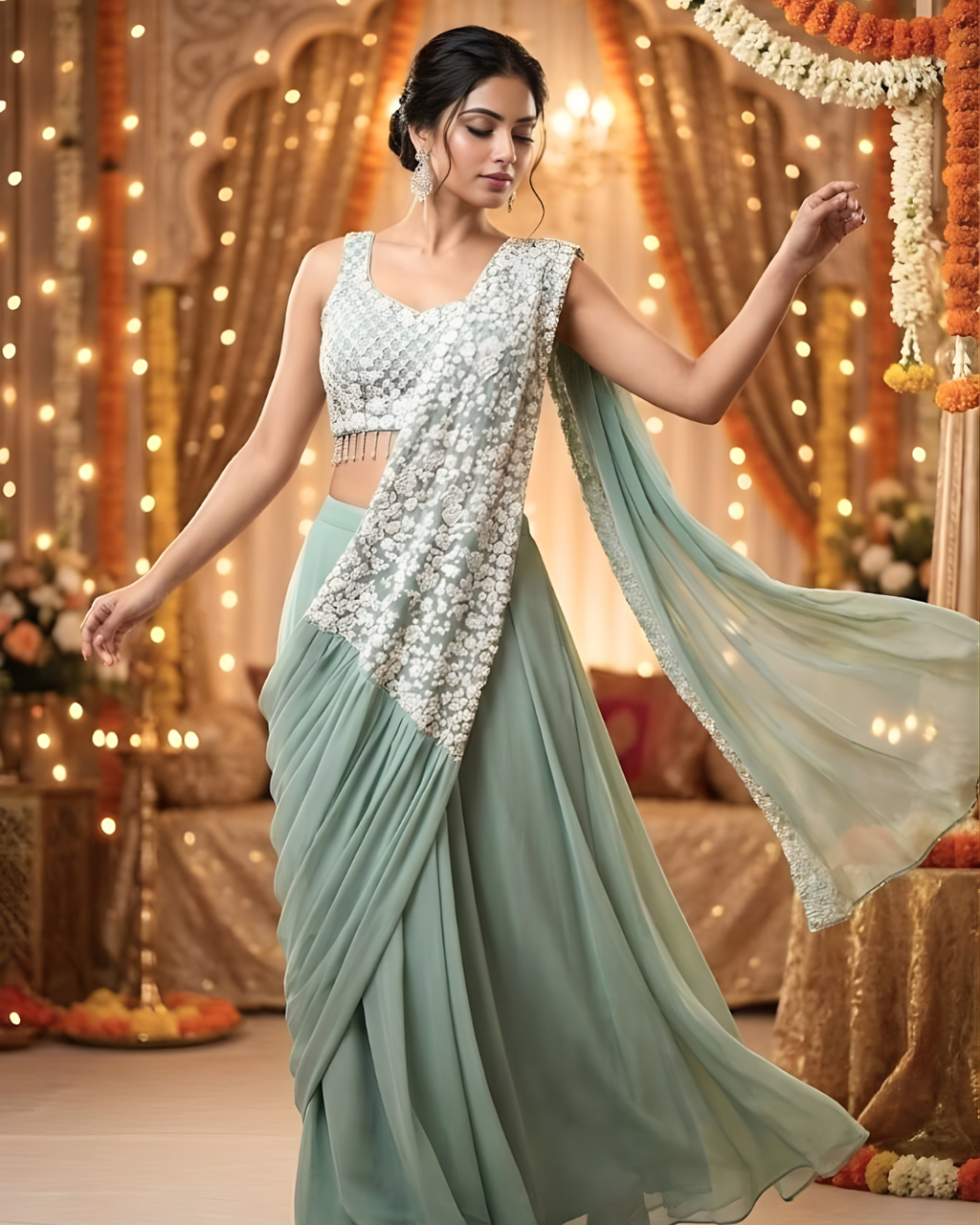Starlight Mermaid Ready to Wear Saree