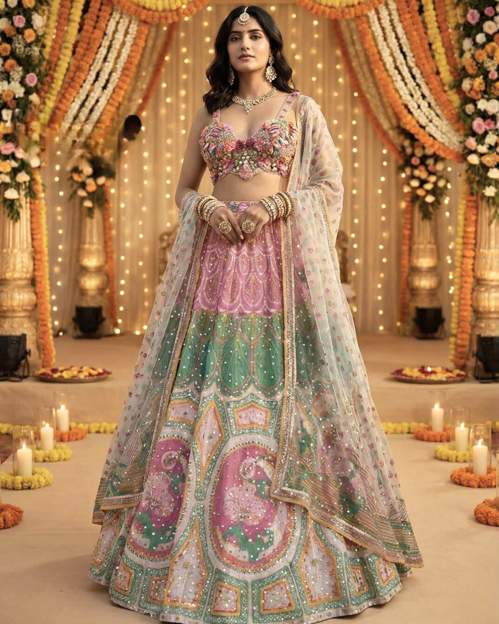 Royal Heritage Embroidered Lehenga Choli