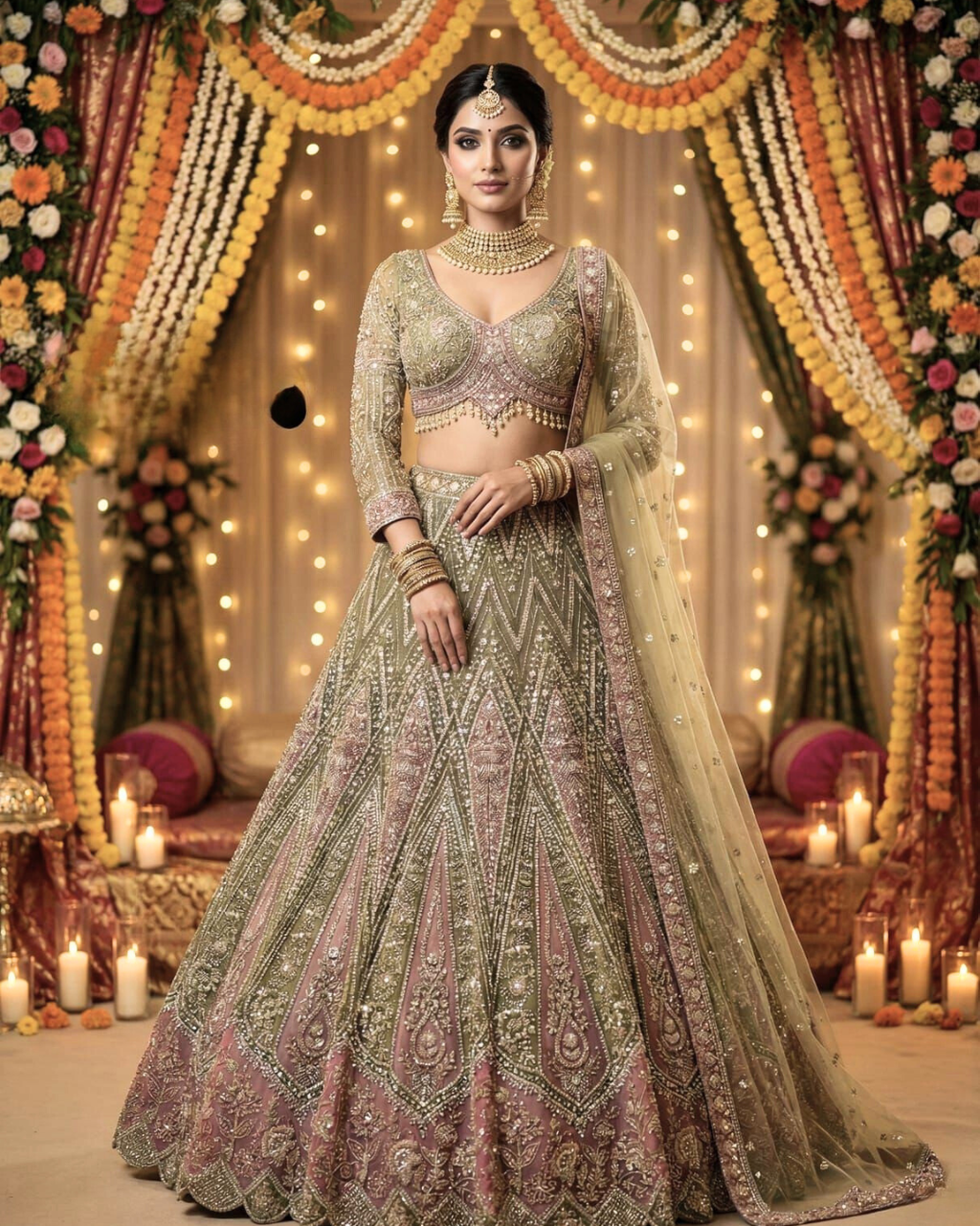Royal Heritage Embroidered Lehenga Choli