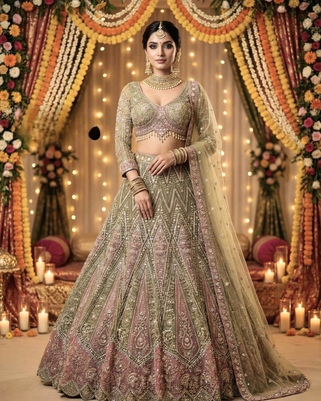 Royal Heritage Embroidered Lehenga Choli