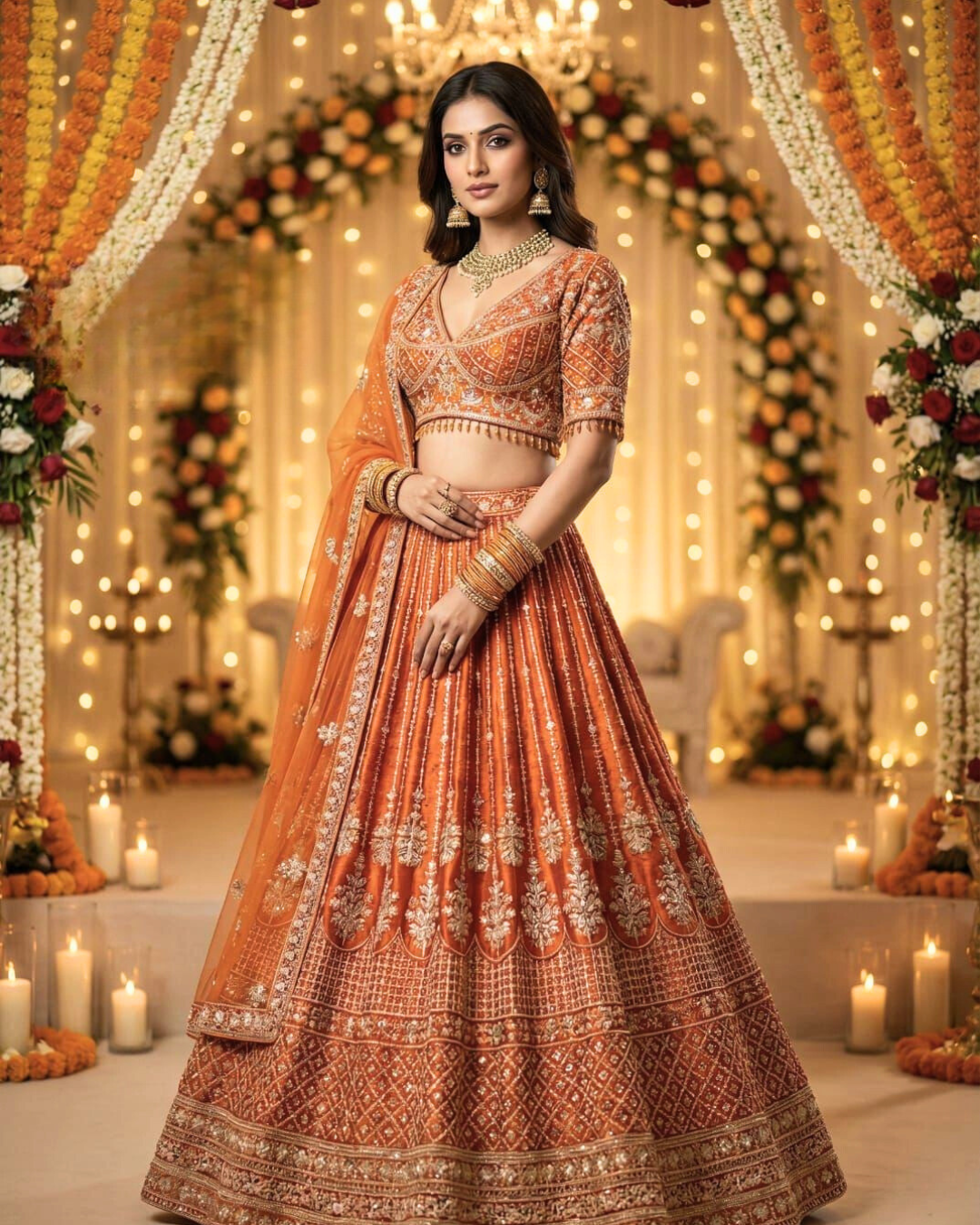 Royal Heritage Embroidered Lehenga Choli