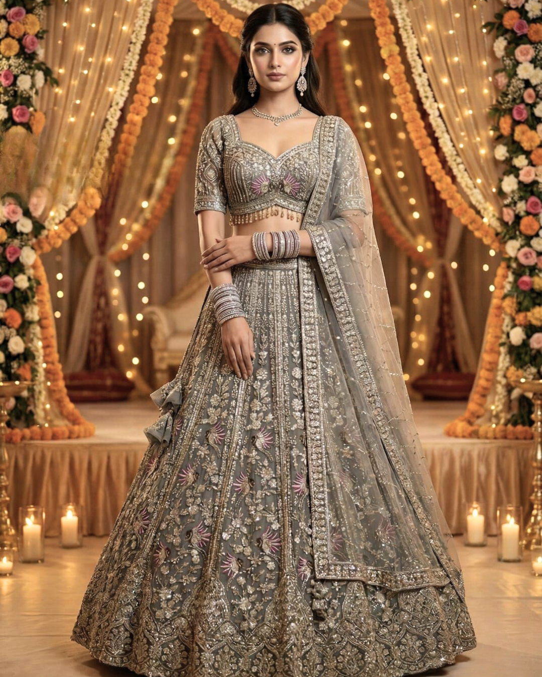 Royal Heritage Embroidered Lehenga Choli