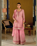 Georgette Embroidered Sharara Set with Dupatta