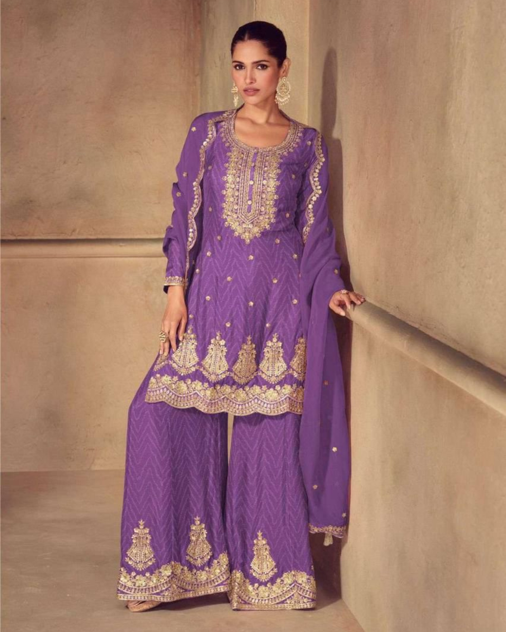 Real Chinon Digital Print Palazzo Set