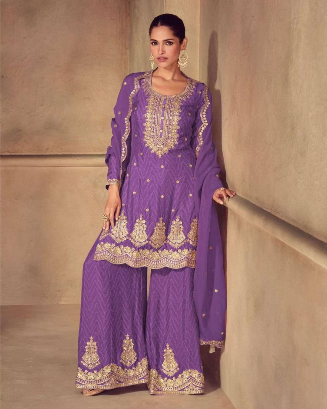 Real Chinon Digital Print Palazzo Set