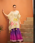 Royal Silk Hand-Embroidered Kurti Palazzo Set