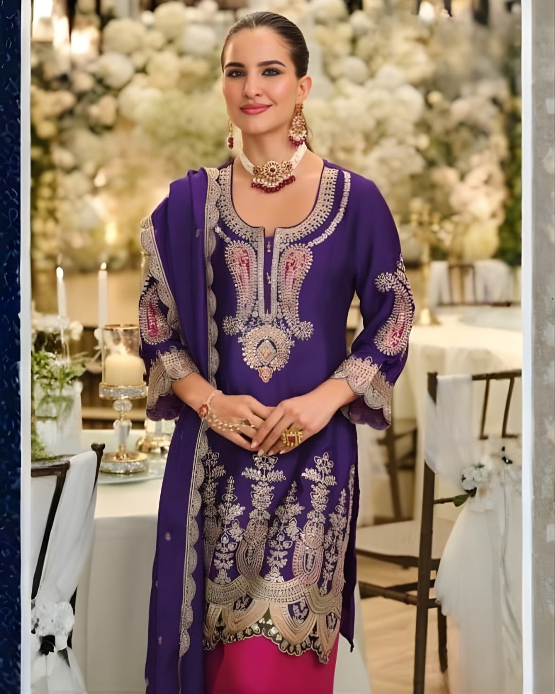 Chinon Embroidered Farshi Suit Set