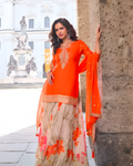 Chinon Kurta Set with Tabi Silk Palazzo