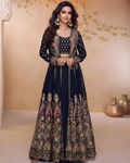 Midnight Glow Real Shimmer Embroidered Lehenga Set