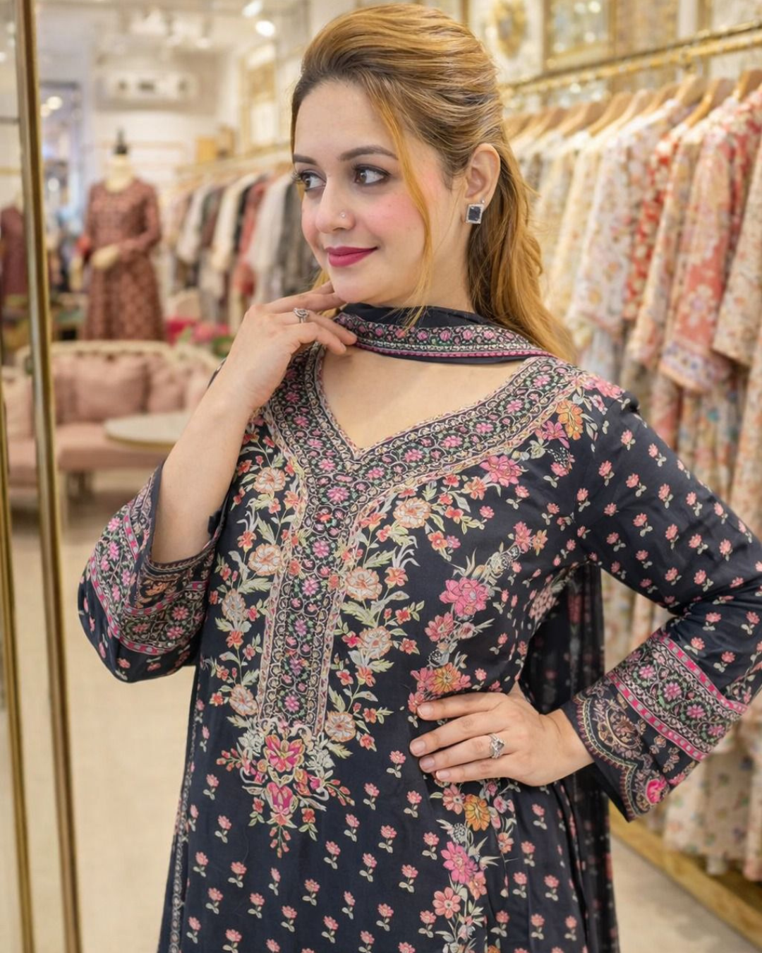 Fluid Crepe Palazzo Ensemble