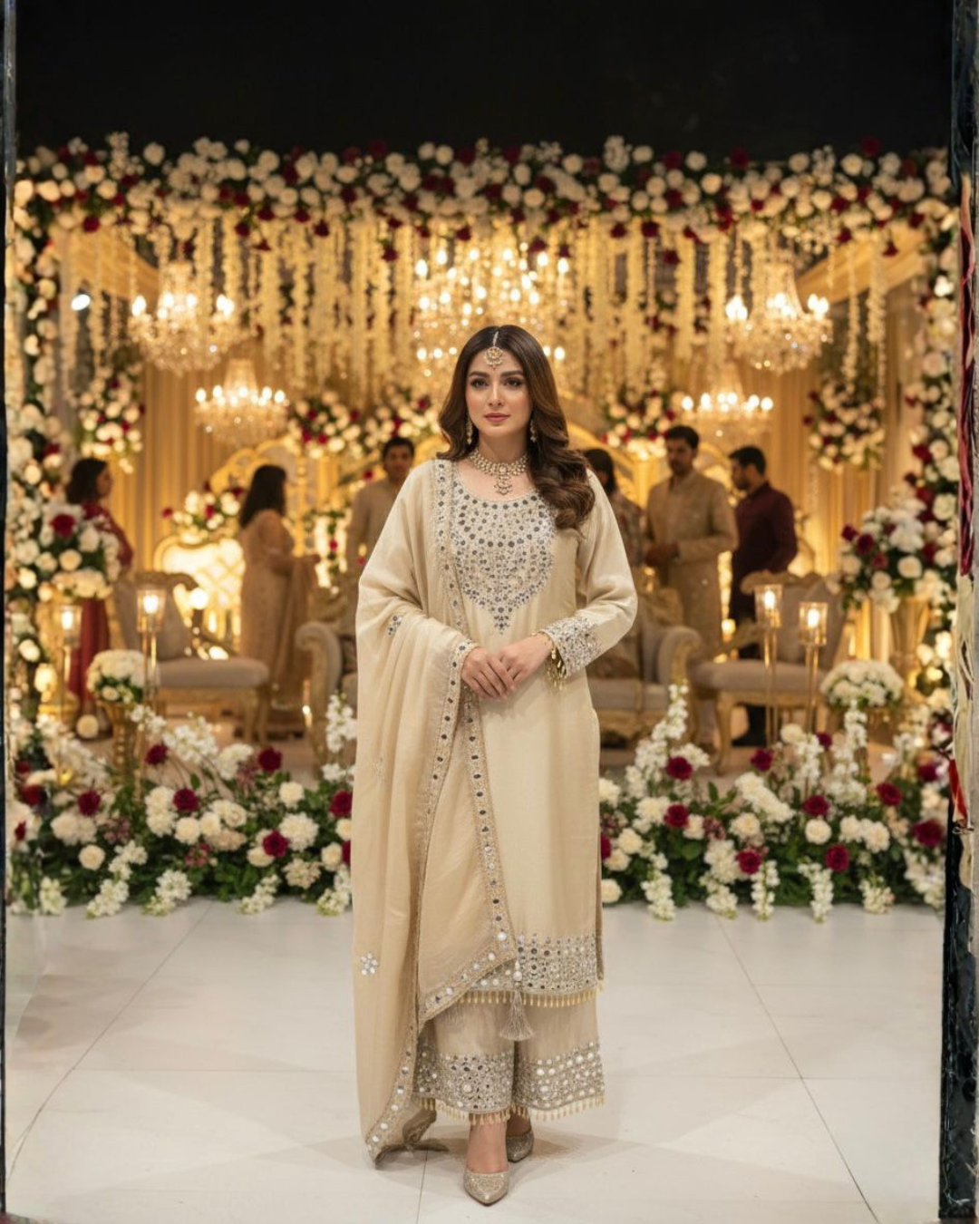 Opulent Russian Silk Palazzo Ensemble