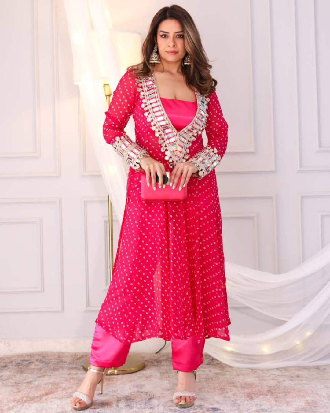 Georgette Kurti with Chinon Bustier Pant