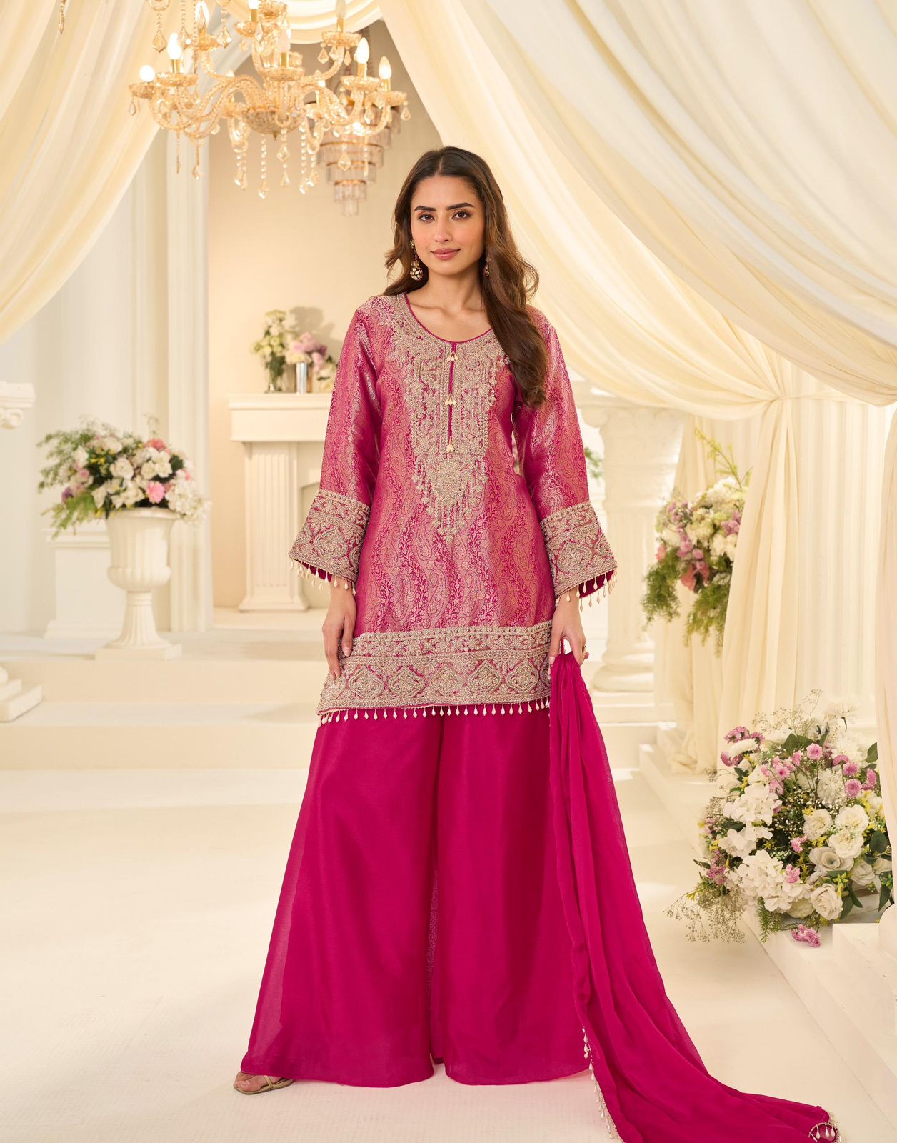 Crepe Silk Palazzo Set