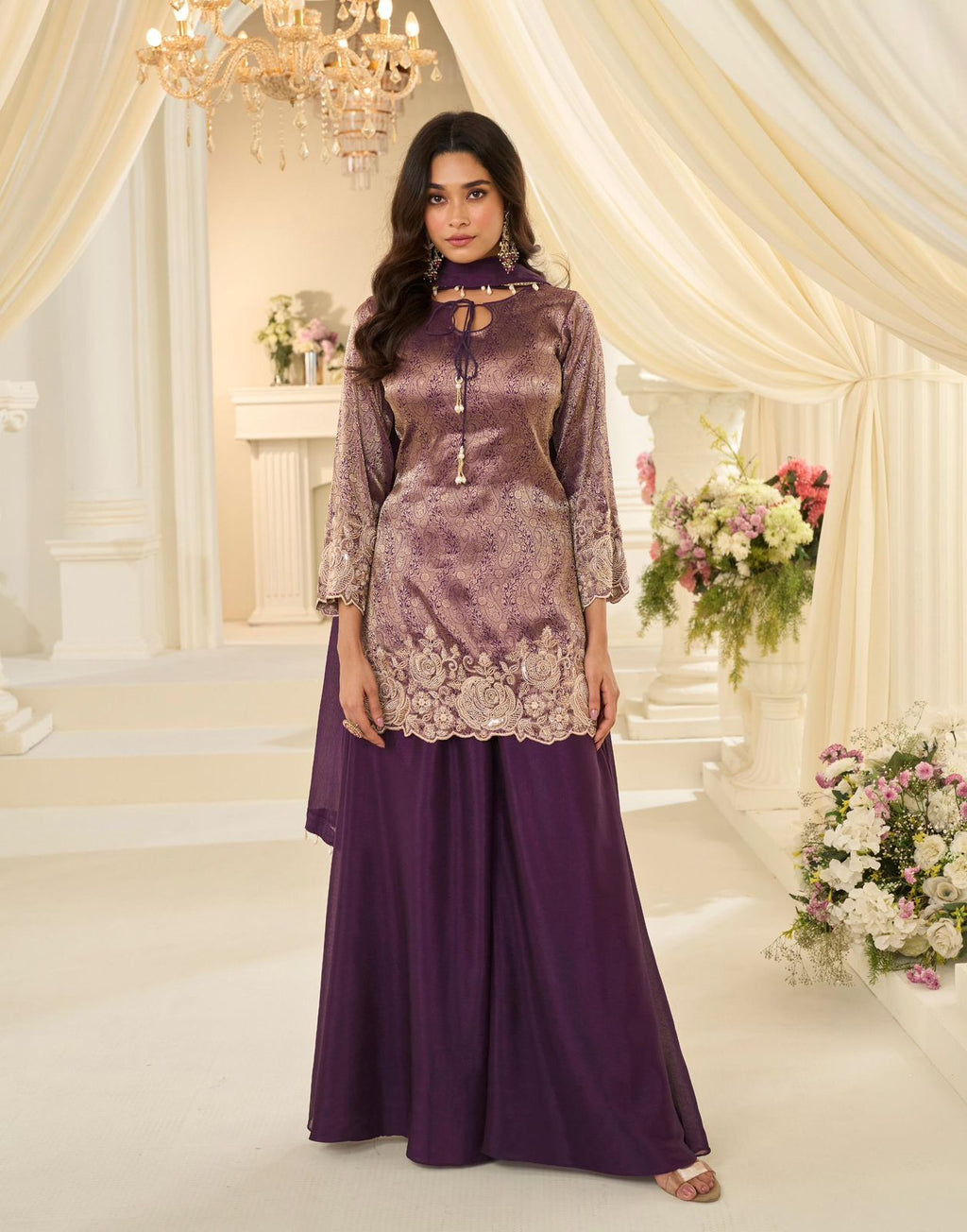 Crepe Silk Palazzo Set