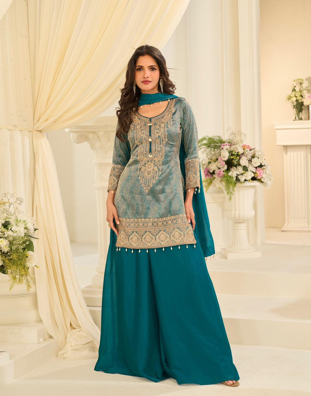 Crepe Silk Palazzo Set
