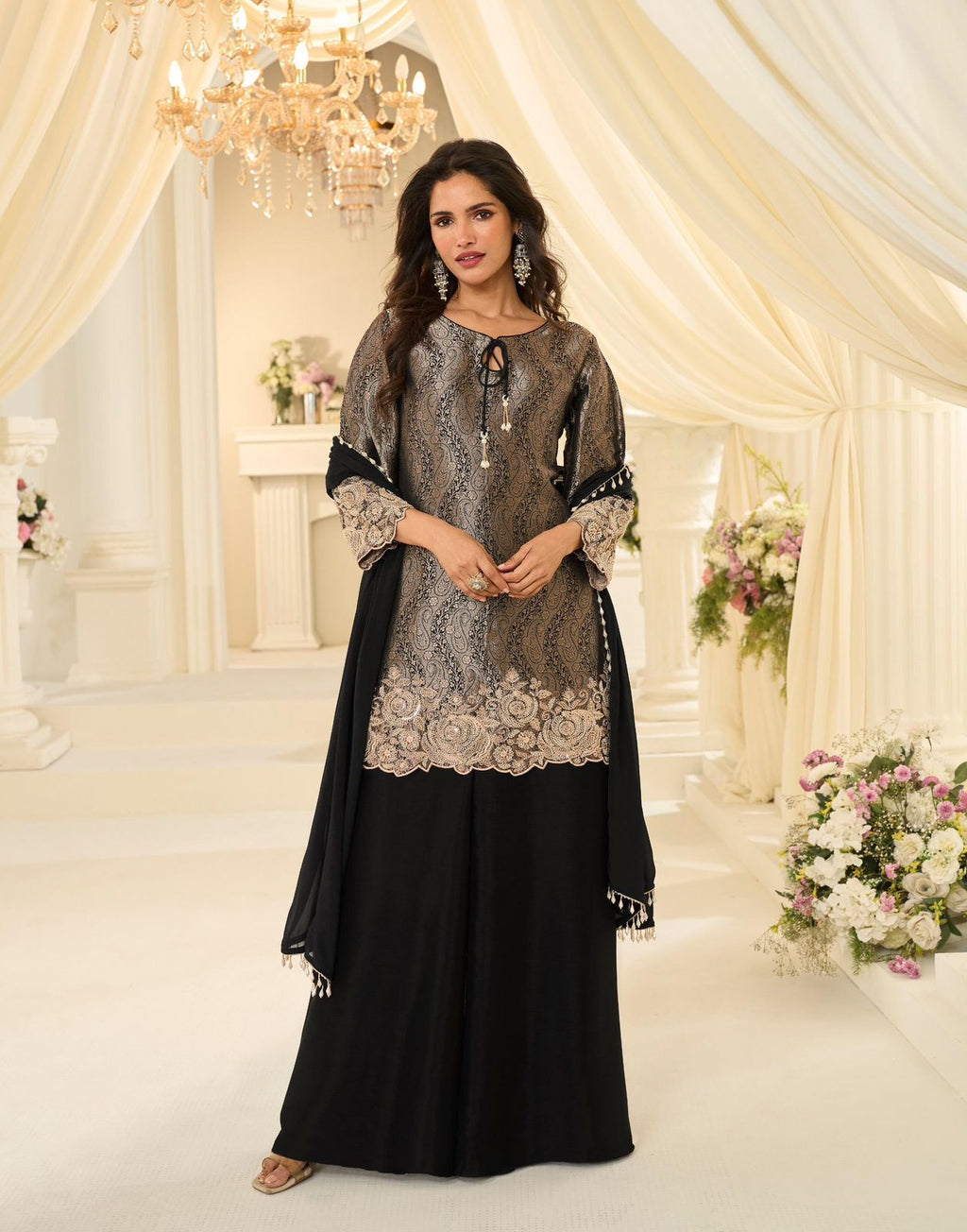 Crepe Silk Palazzo Set