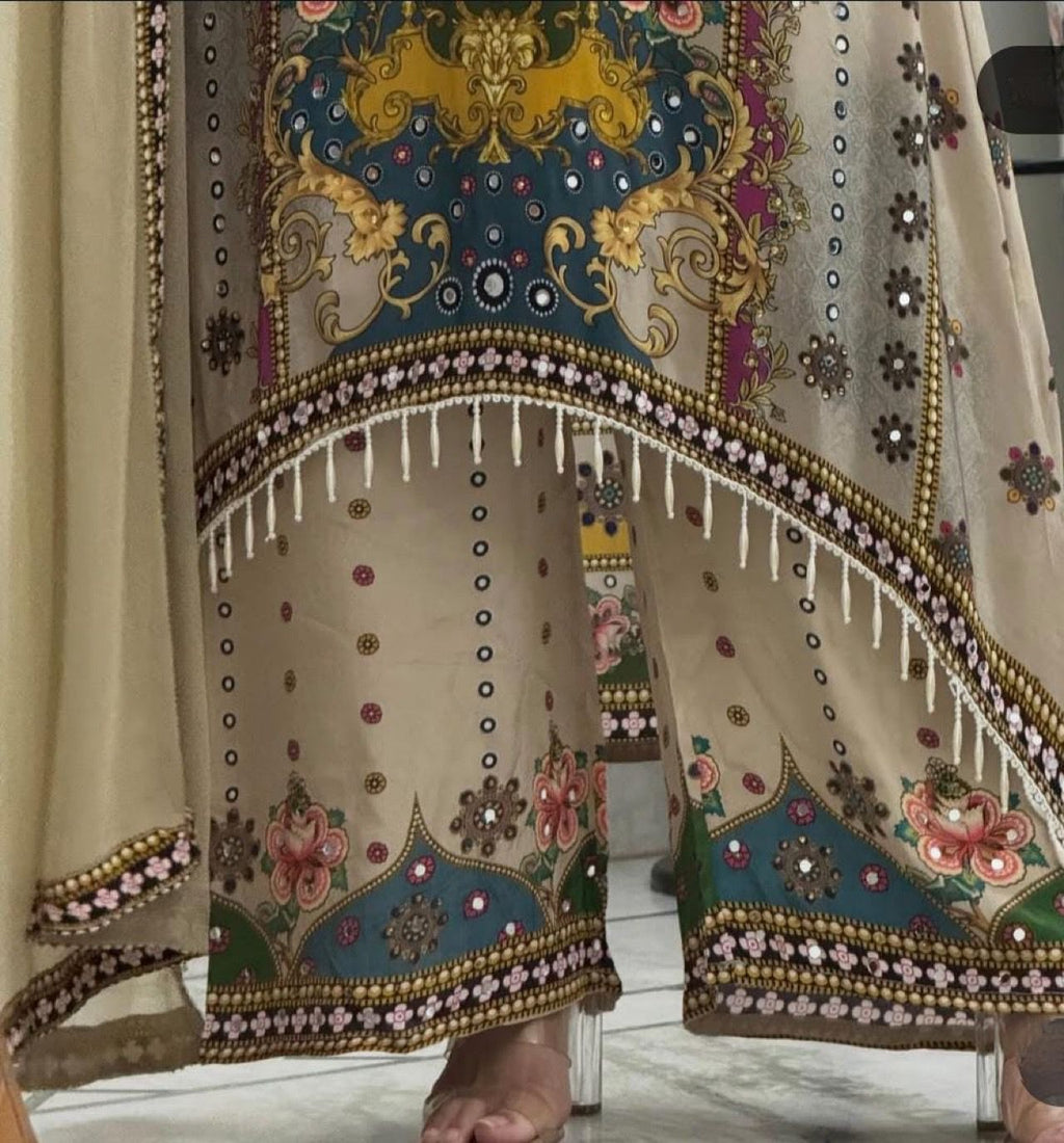 Royal Crepe Palazo Set
