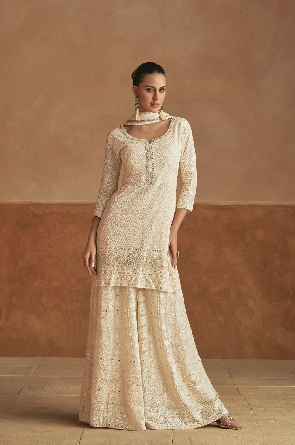 Real georgette palazo set