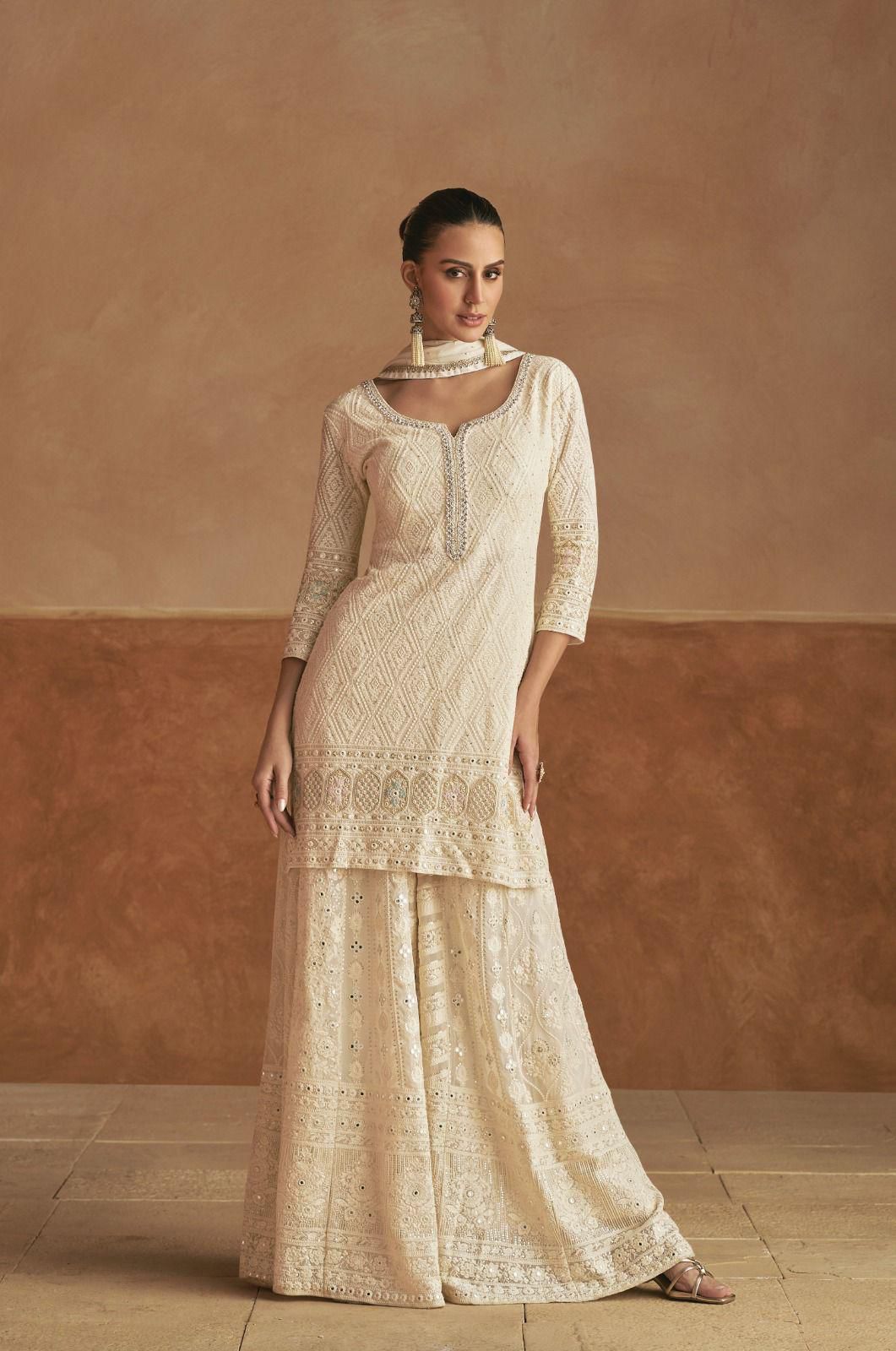 Real georgette palazo set