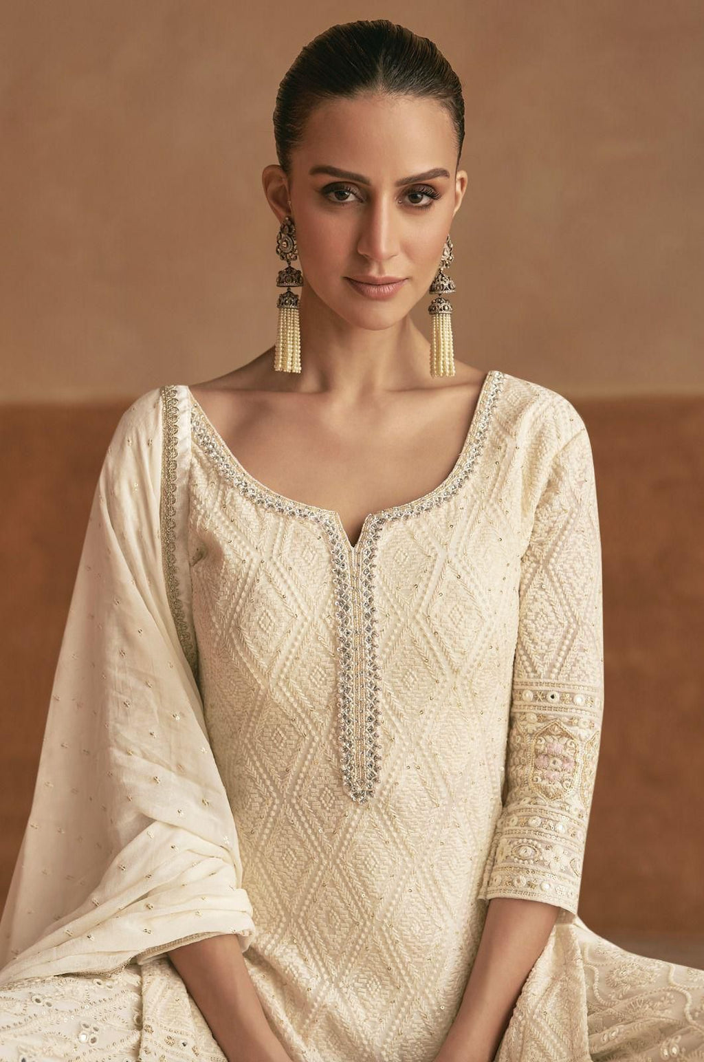 Real georgette palazo set