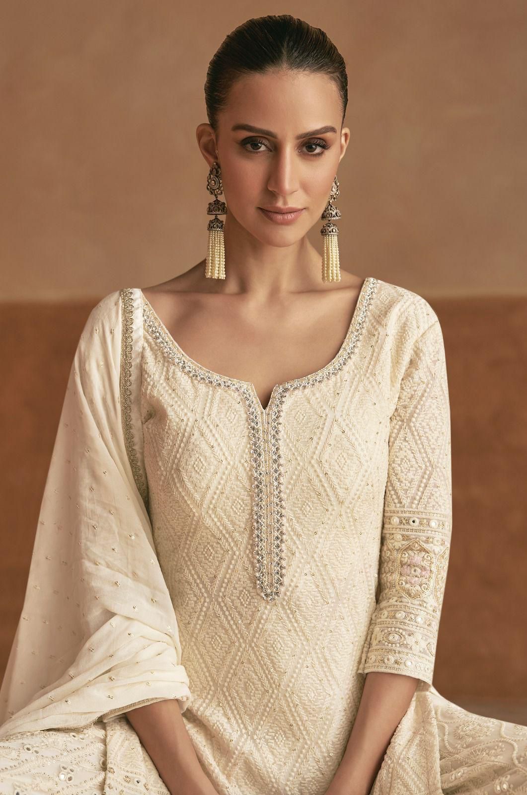 Real georgette palazo set