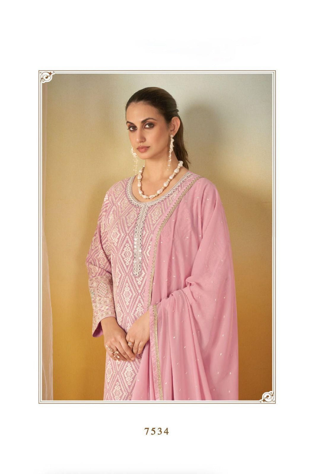 Real georgette palazo set