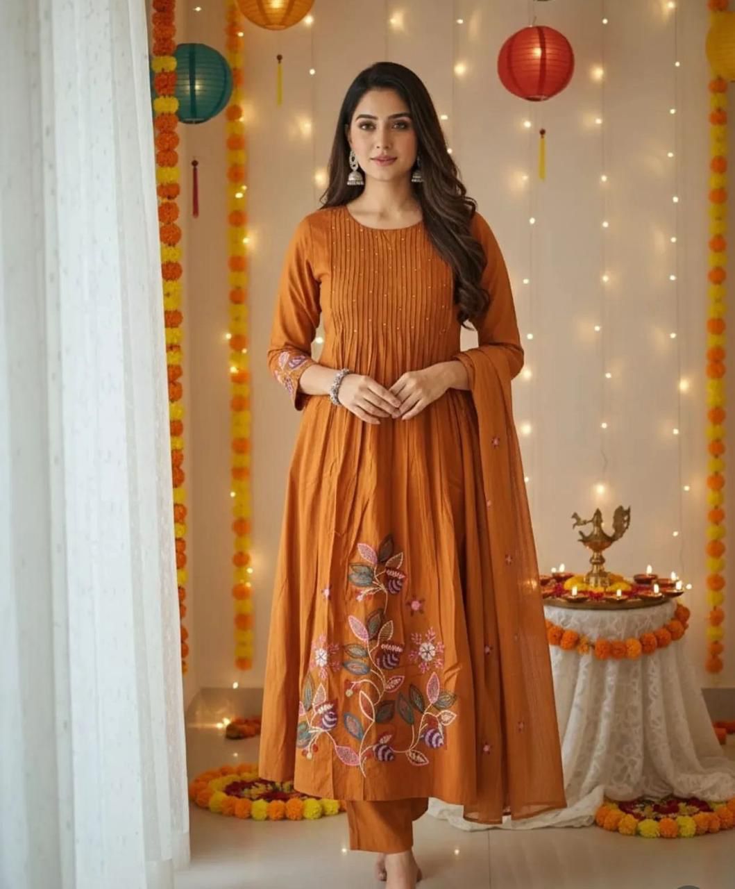 Elegant cotton suit