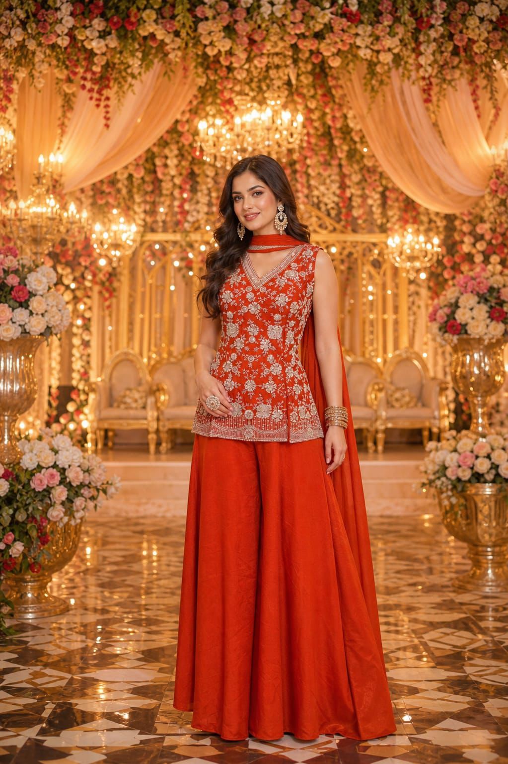 Glamorous sharara set