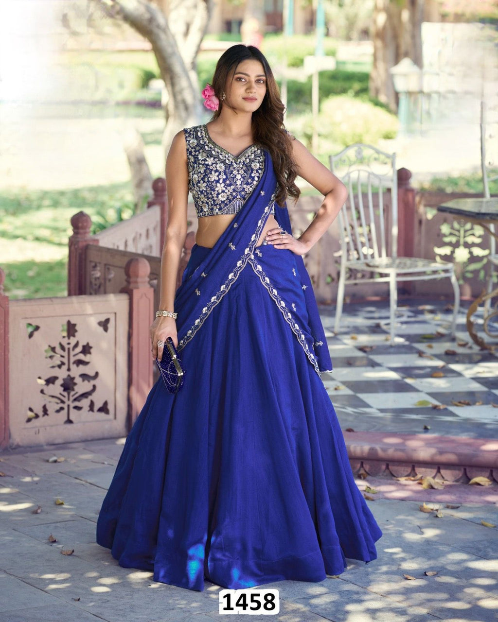 Royal crepe lehnga