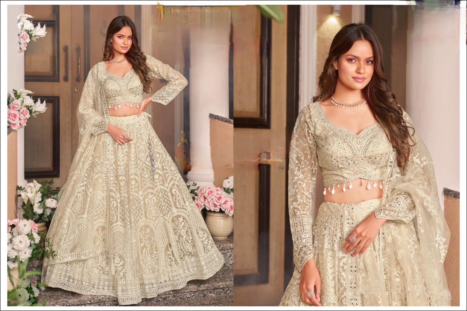 Royal off white lehnga set