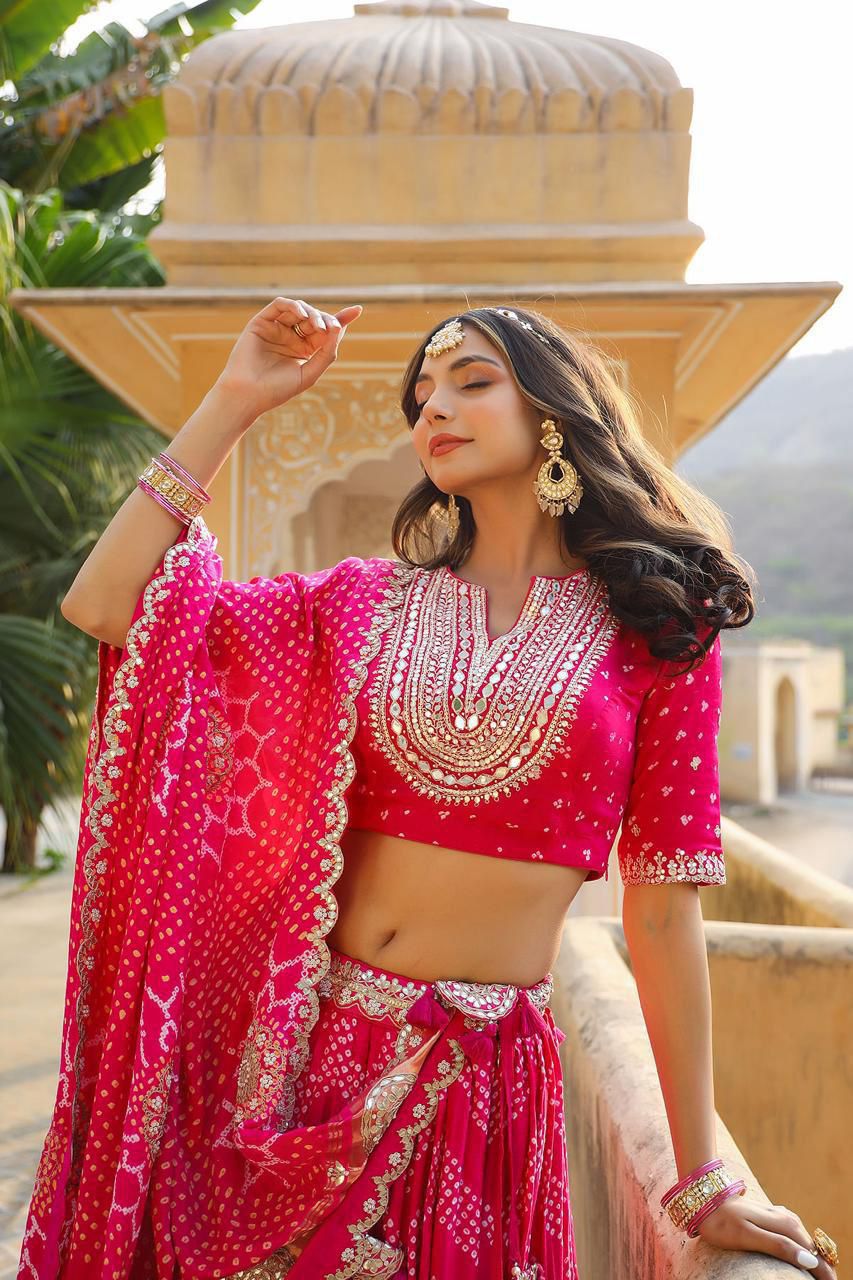 Pink royal lehnga set