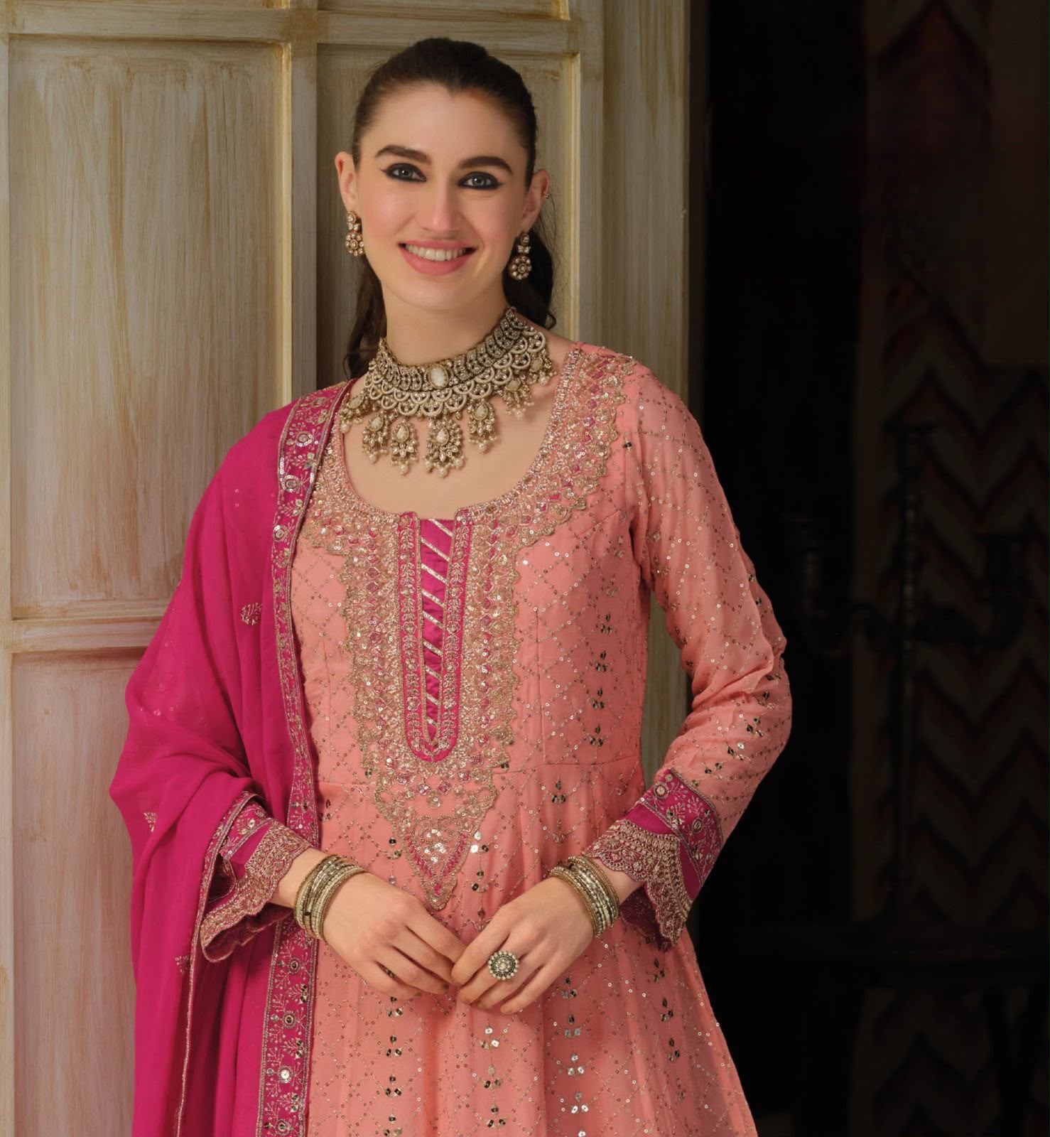 Real georgette gown