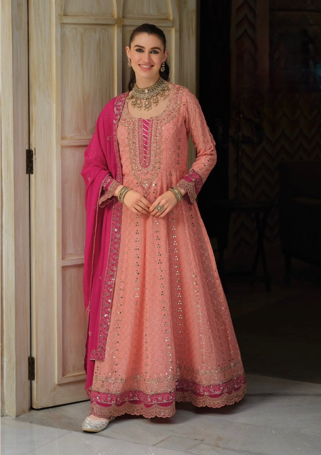 Real georgette gown