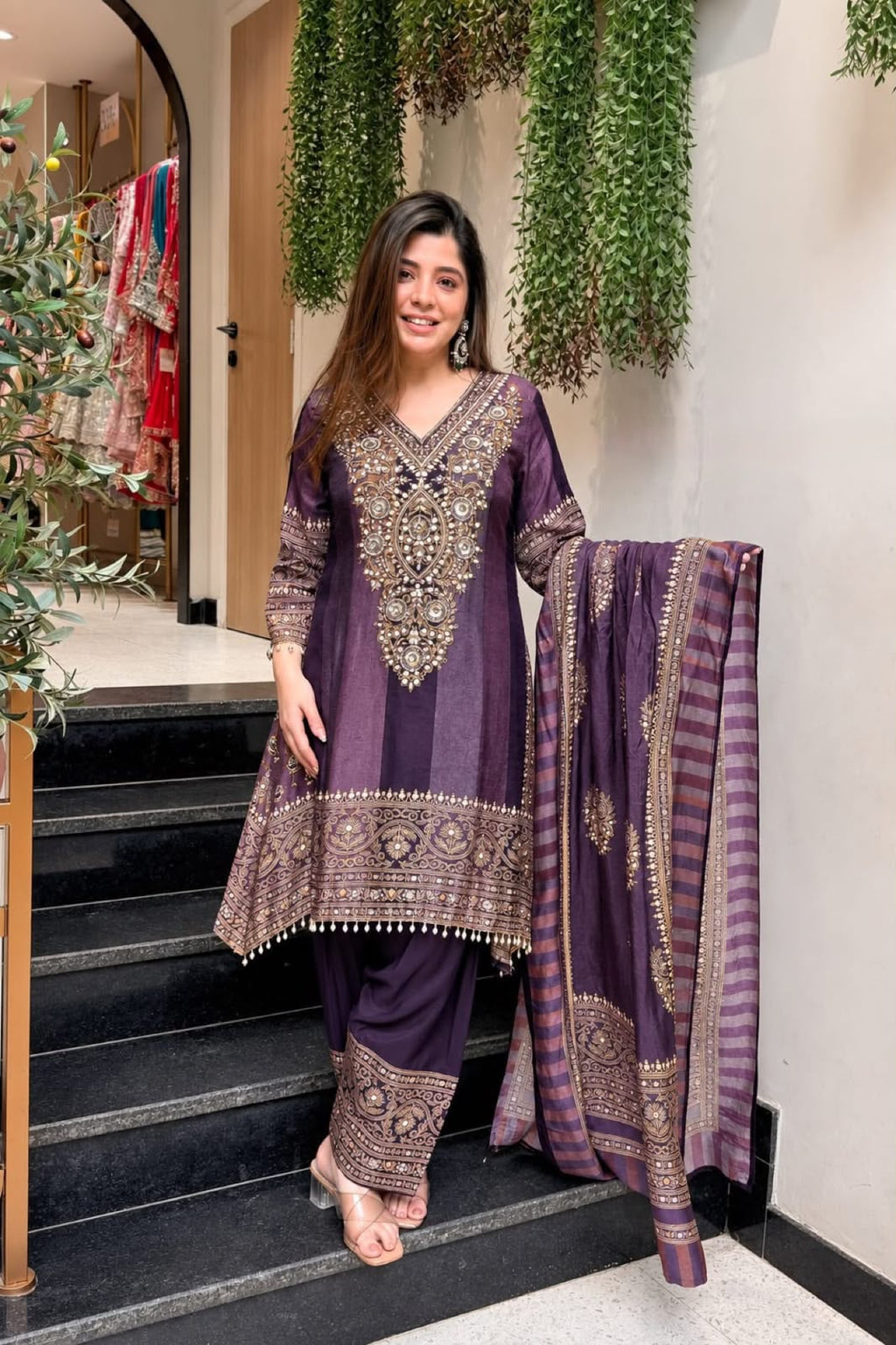 Chinon silk palazo set
