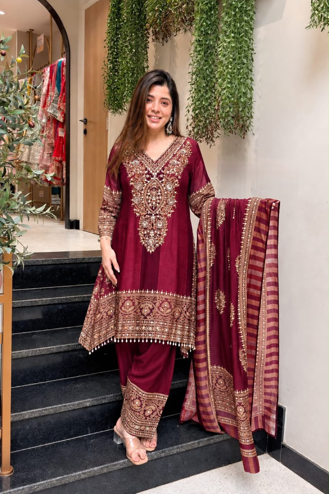 Chinon silk palazo set