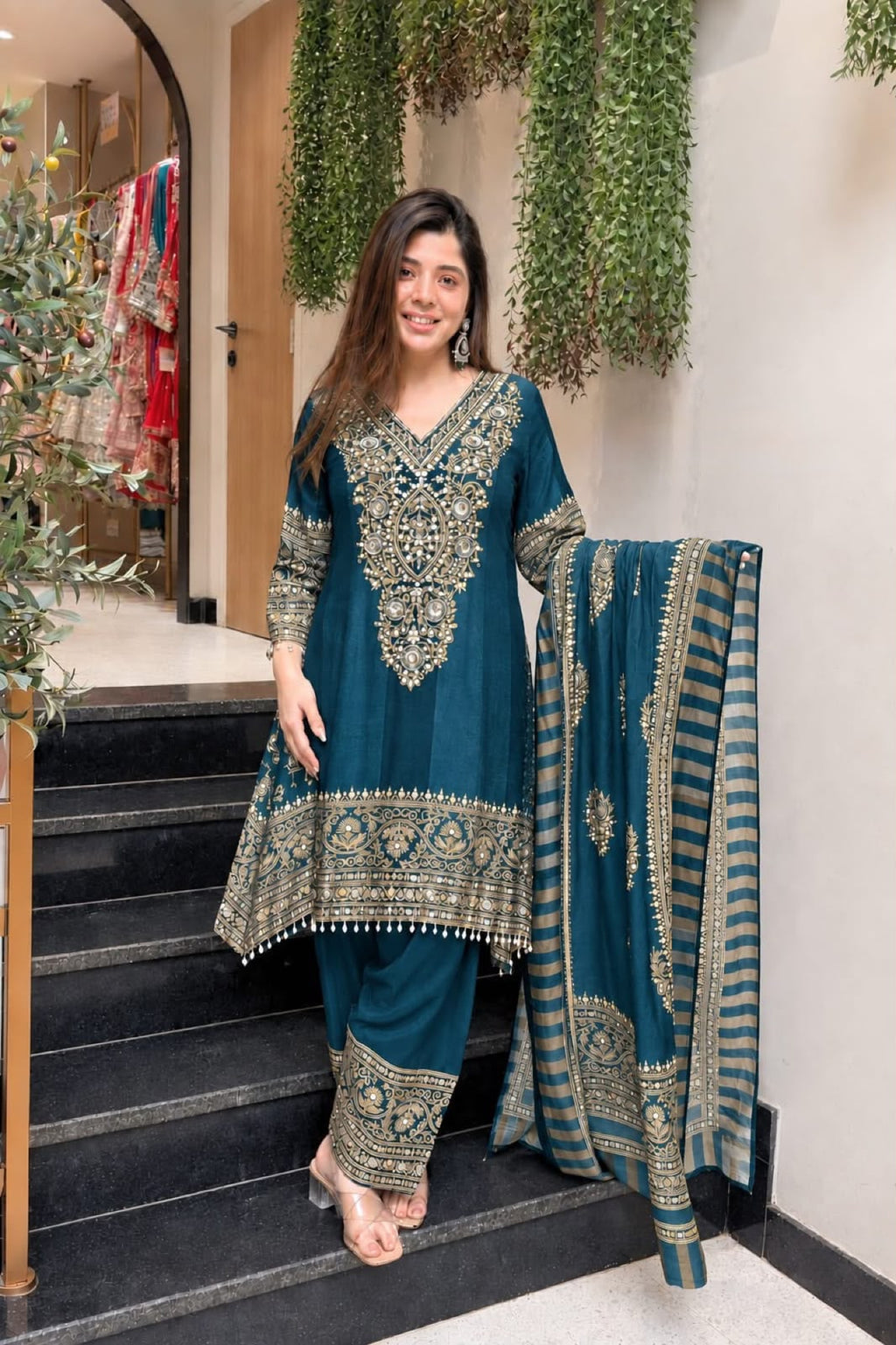 Chinon silk palazo set