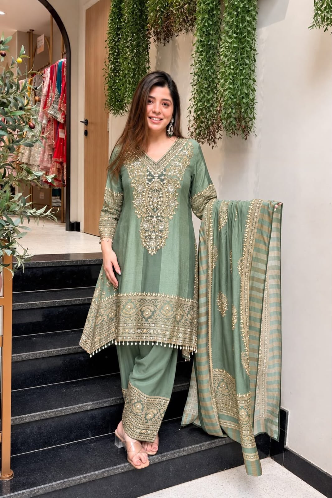 Chinon silk palazo set
