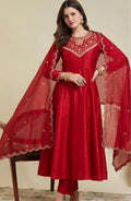 Festive silk anarkali