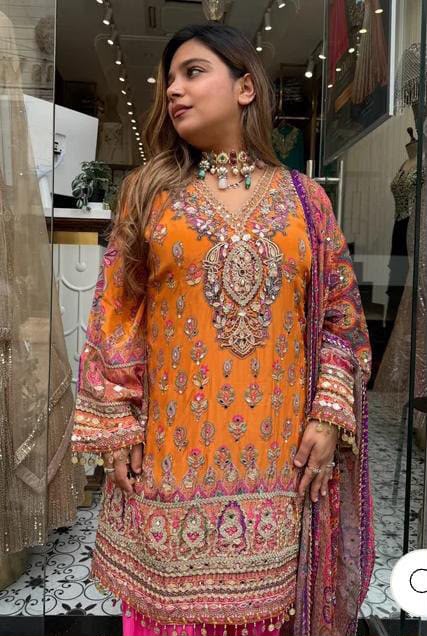 Royal crepe farsi salwar suit