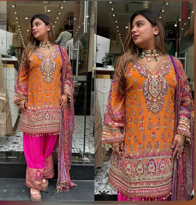 Royal crepe farsi salwar suit