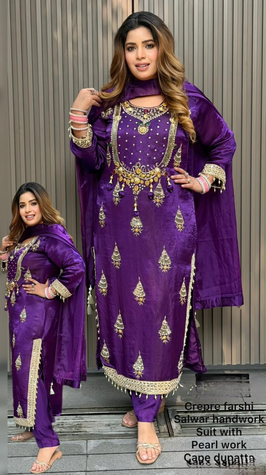 crepe  heritage suit