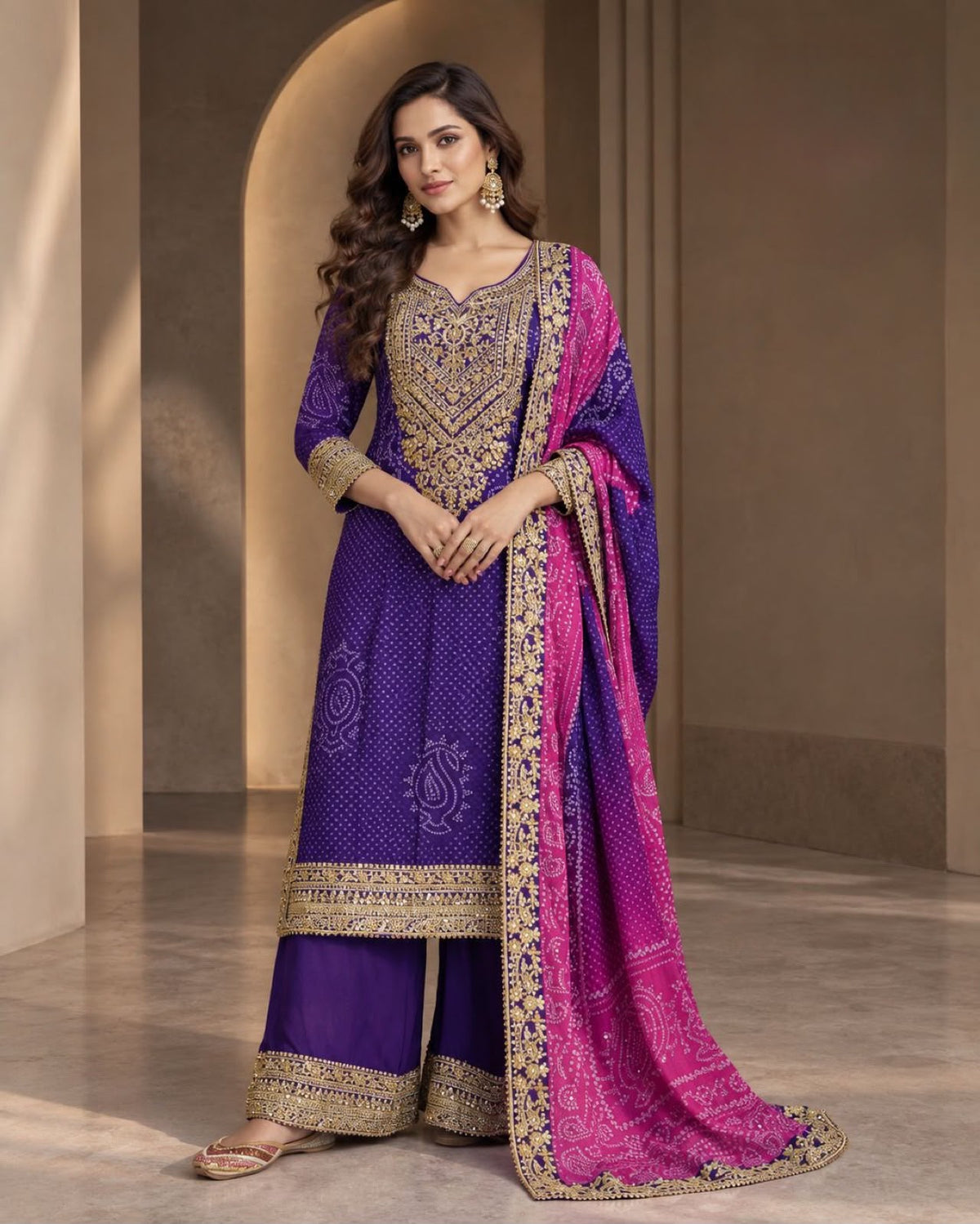 Bandhani royal suit set