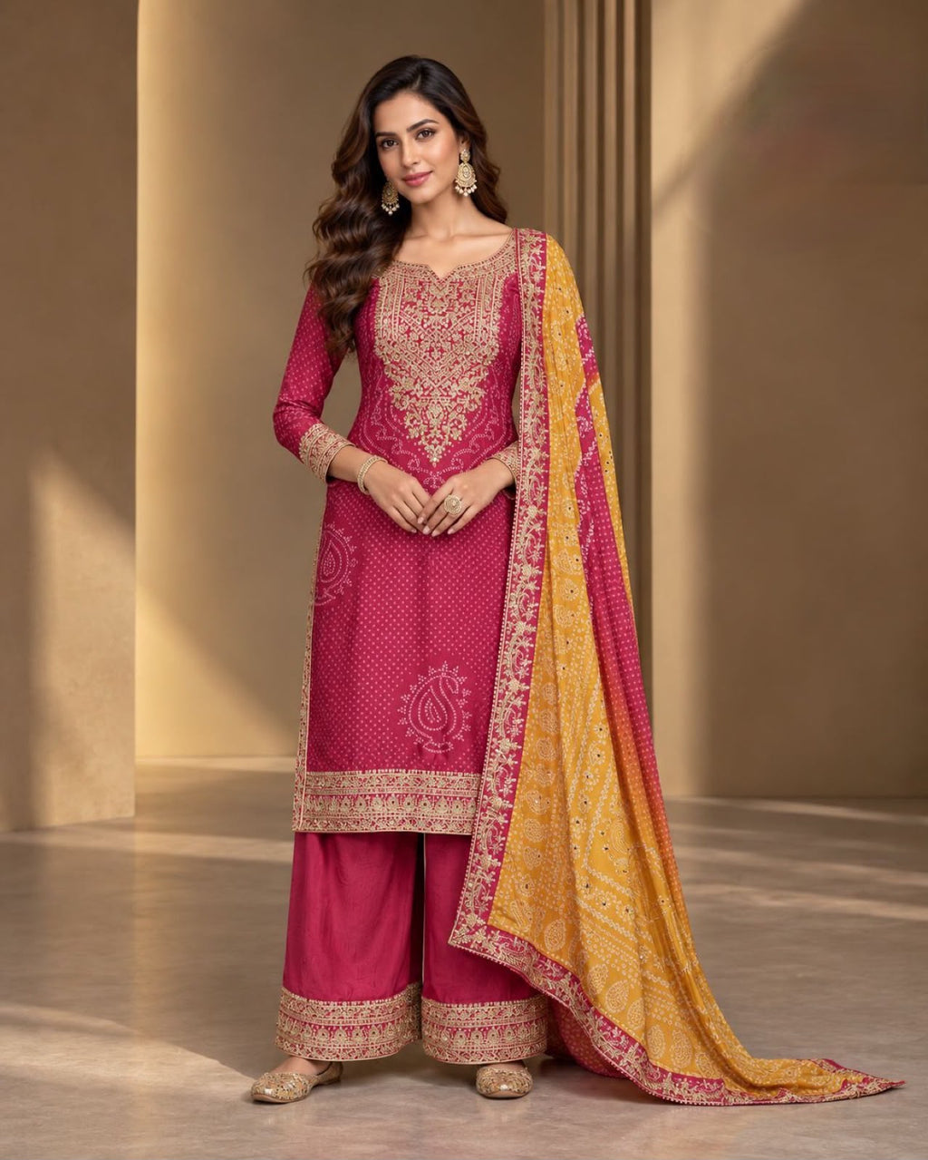 Bandhani royal suit set
