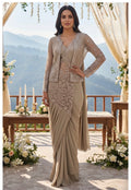 Gorgeous pre drape saree