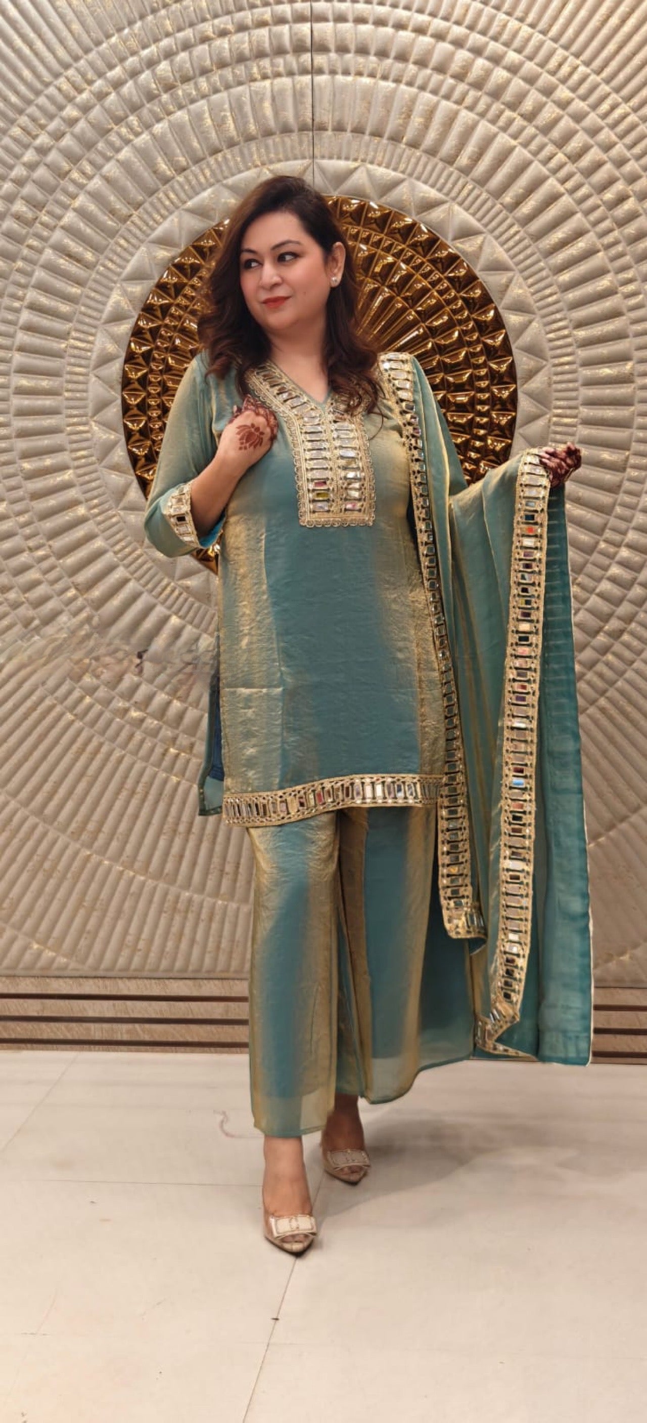Mirror Work Suit Set