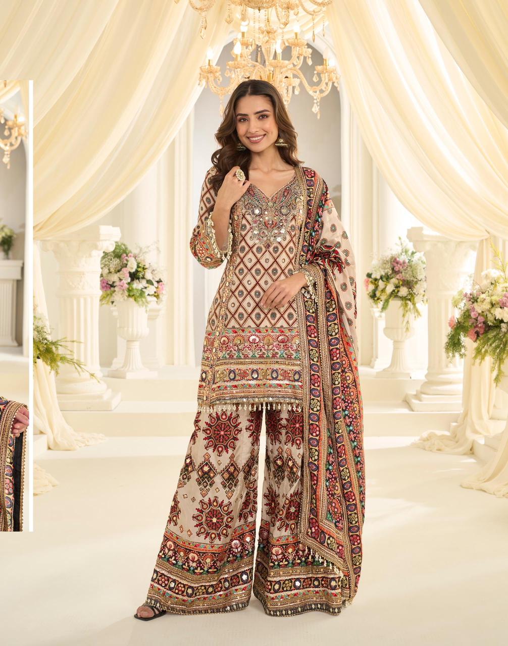 Crepe Silk Palazo Set